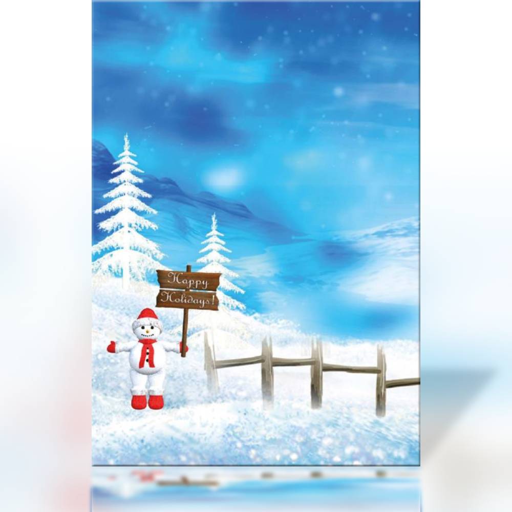 Winterliches Briefpapier „Happy Holidays“ – Magische Grüße zur Weihnachtszeit 